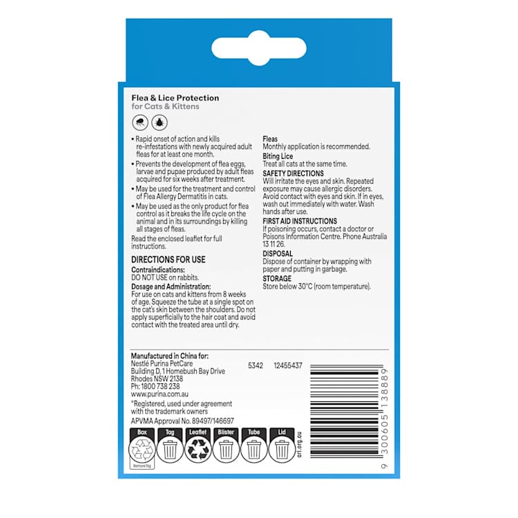 Purina Total Care Flea & Lice Control Plus for Cats & Kittens