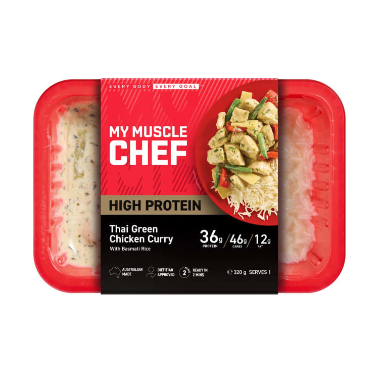 My Muscle Chef Thai Green Chicken Curry With Basmati Rice