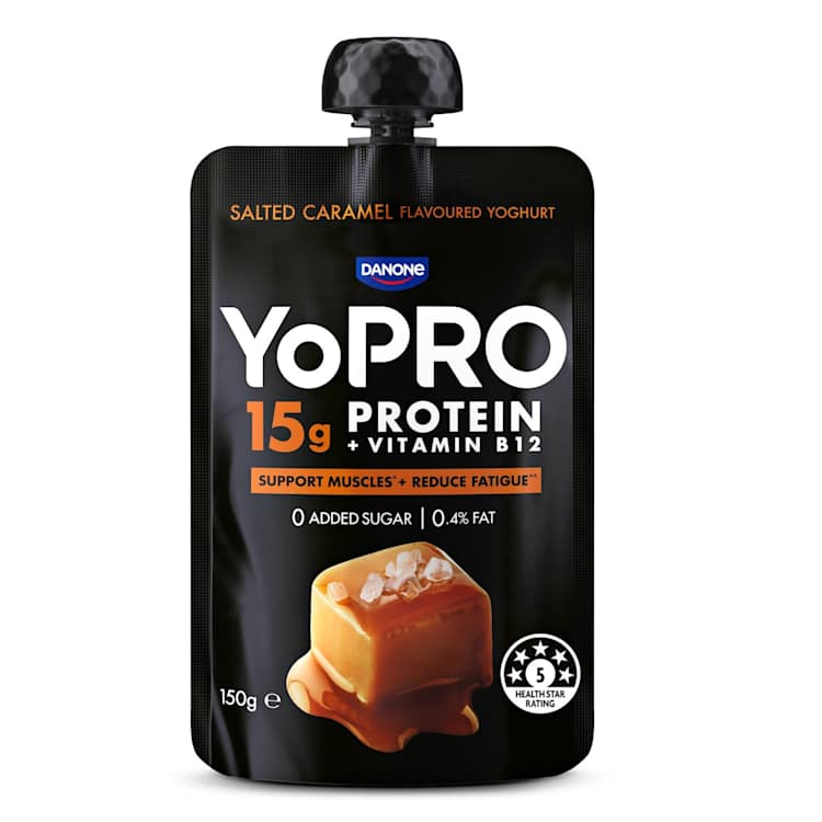 YoPRO High Protein Salted Caramel Yoghurt Pouch