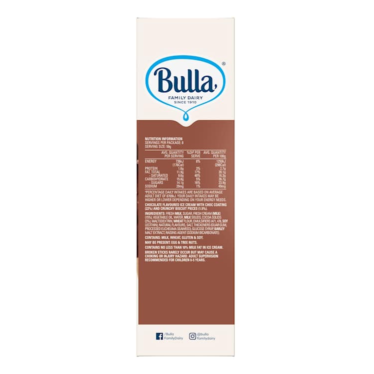 Bulla Crunch Double Choc Ice Creams