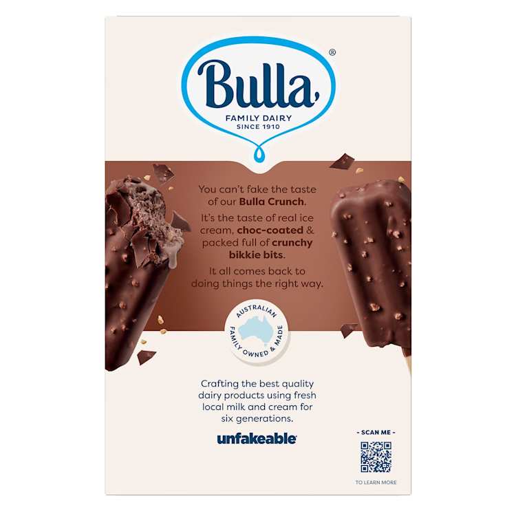 Bulla Crunch Double Choc Ice Creams