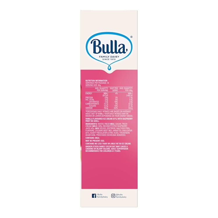 Bulla Splits Raspberry