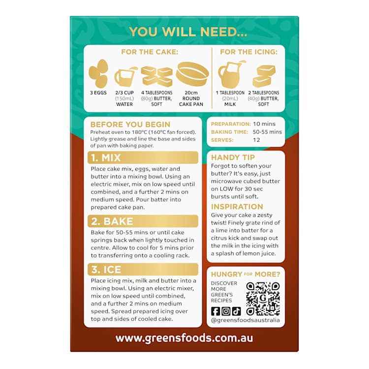 Green's Orange Poppyseed Cake Mix