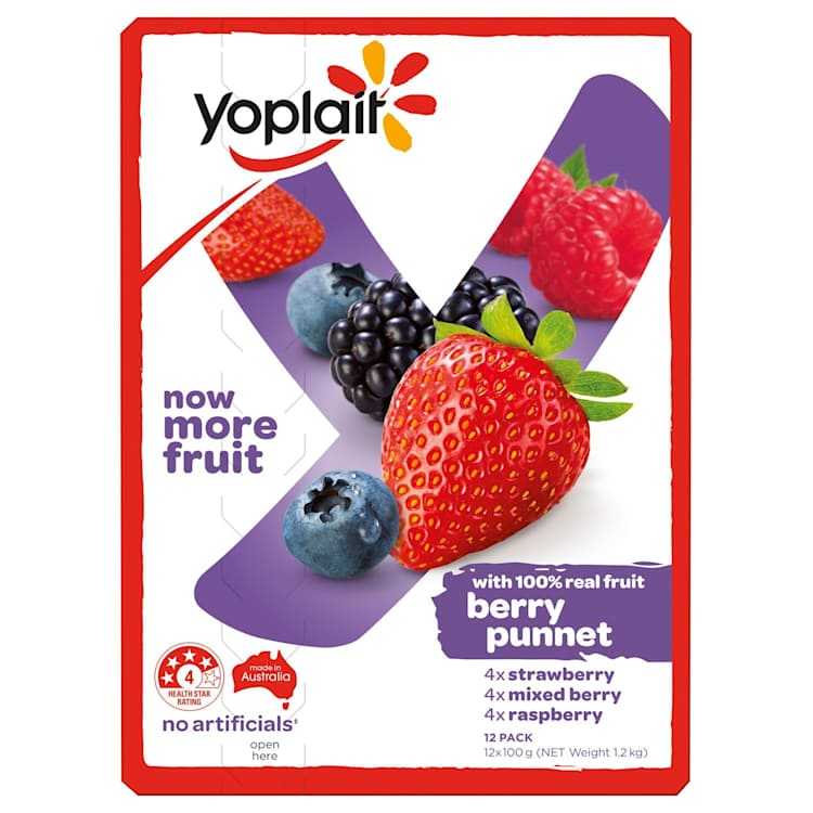 Yoplait Berry Punnet Yoghurt Multipack