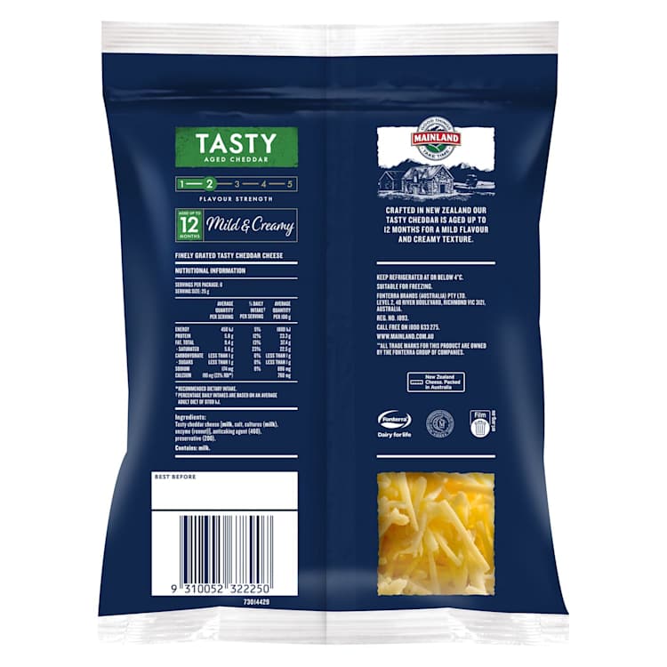 Mainland Tasty Grated Cheddar Cheese