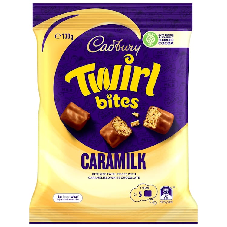 Cadbury Twirl Caramilk Bites