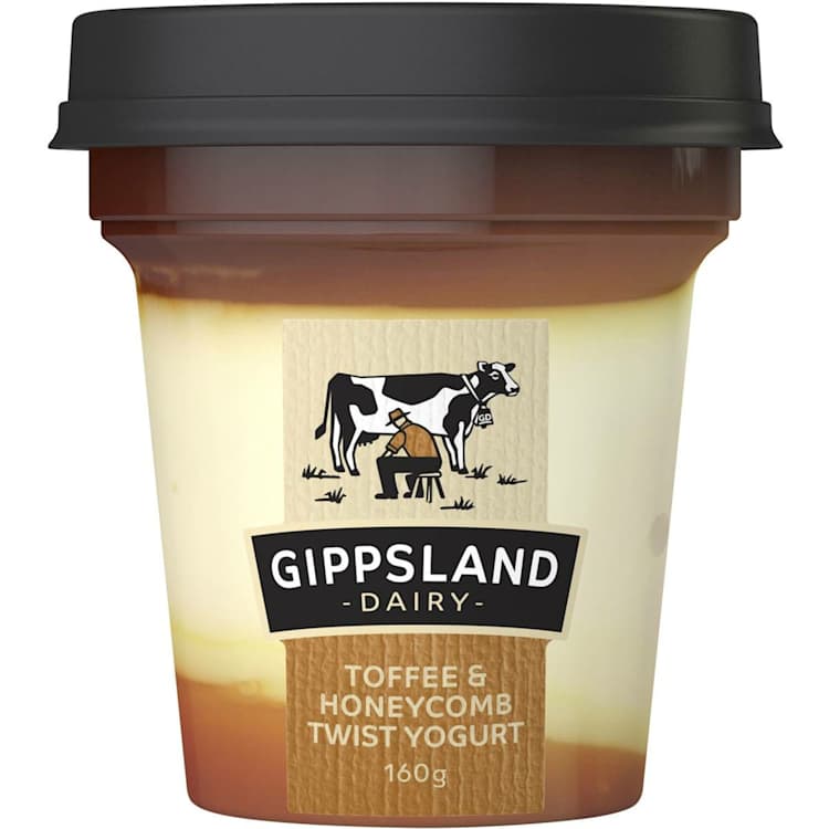 Gippsland Toffee & Honeycomb Twist Yoghurt