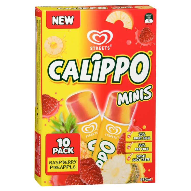 Calippo Mini Water Ice Raspberry & Pineapple
