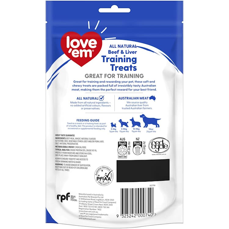 Love'em Beef & Liver Training Treats