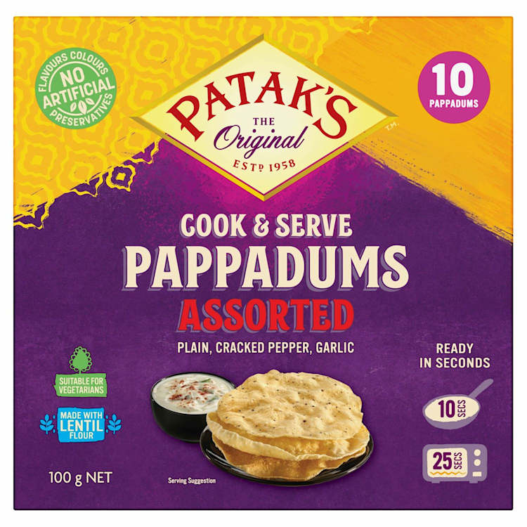 Patak's Assorted Pappadums