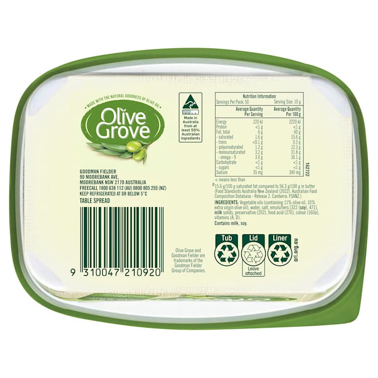 Olive Grove Extra Virgin Olive Oil Spread
