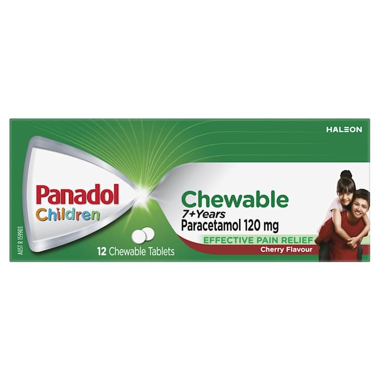 Panadol Children Chewable 7+ Years Cherry