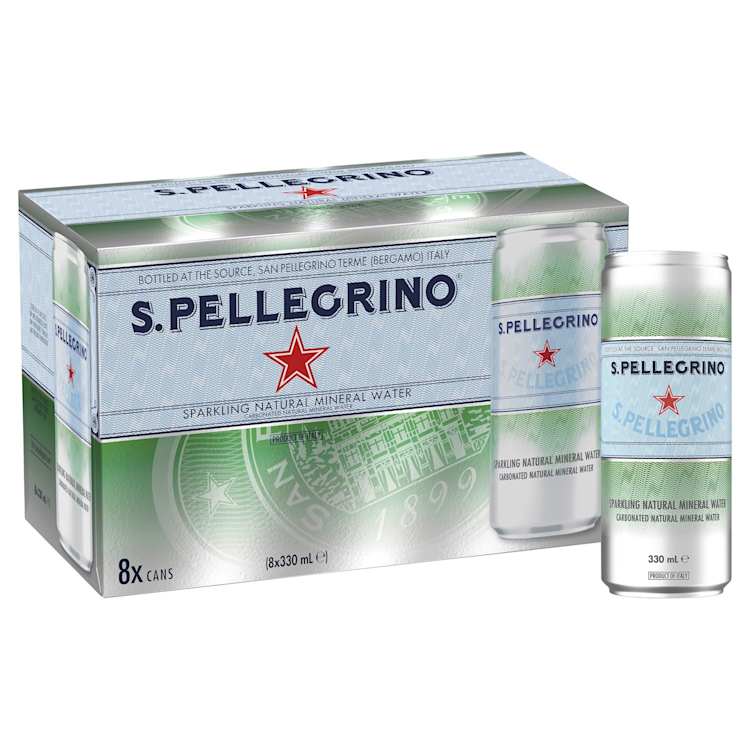 Sanpellegrino Sparkling Mineral Water Cans