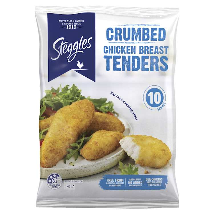 Steggles Crumbed Chicken Breast Tenders