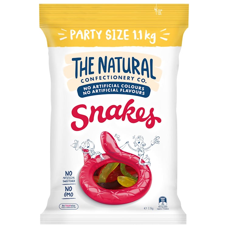 The Natural Confectionery Co. Snakes Lollies