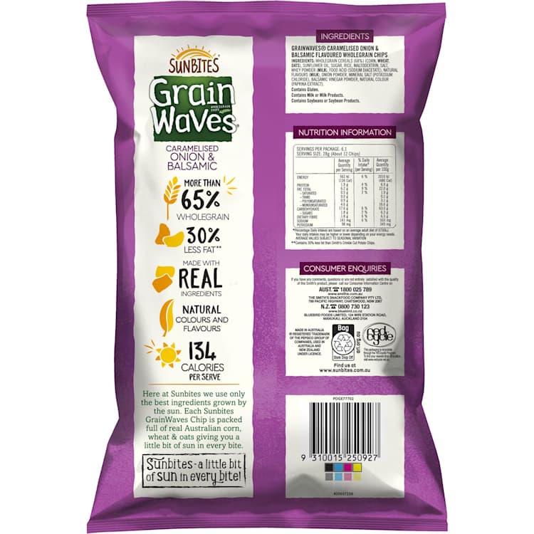 Sunbites Grain Waves Caramelised Onion & Balsamic