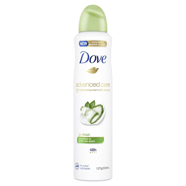Dove Advanced Care Antiperspirant Aerosol Deodorant Go Fresh Cucumber & Green Tea