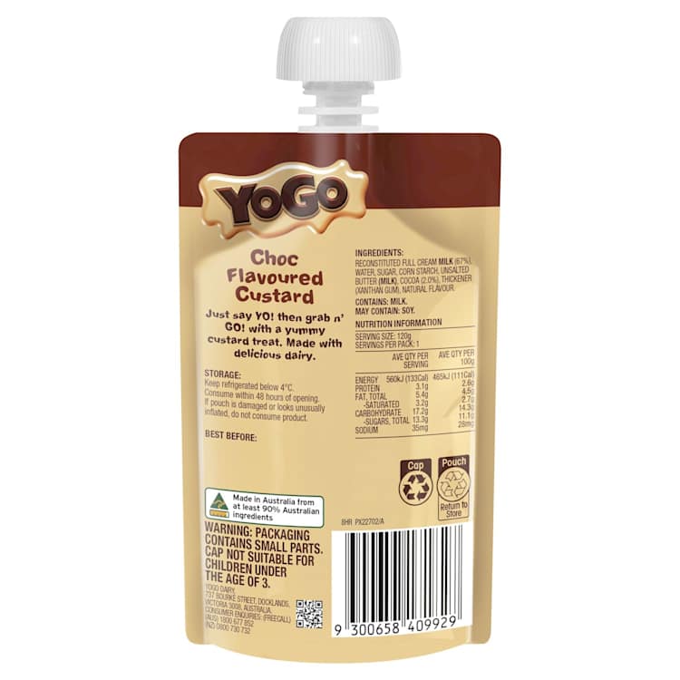 Yogo Choc Flavoured Custard