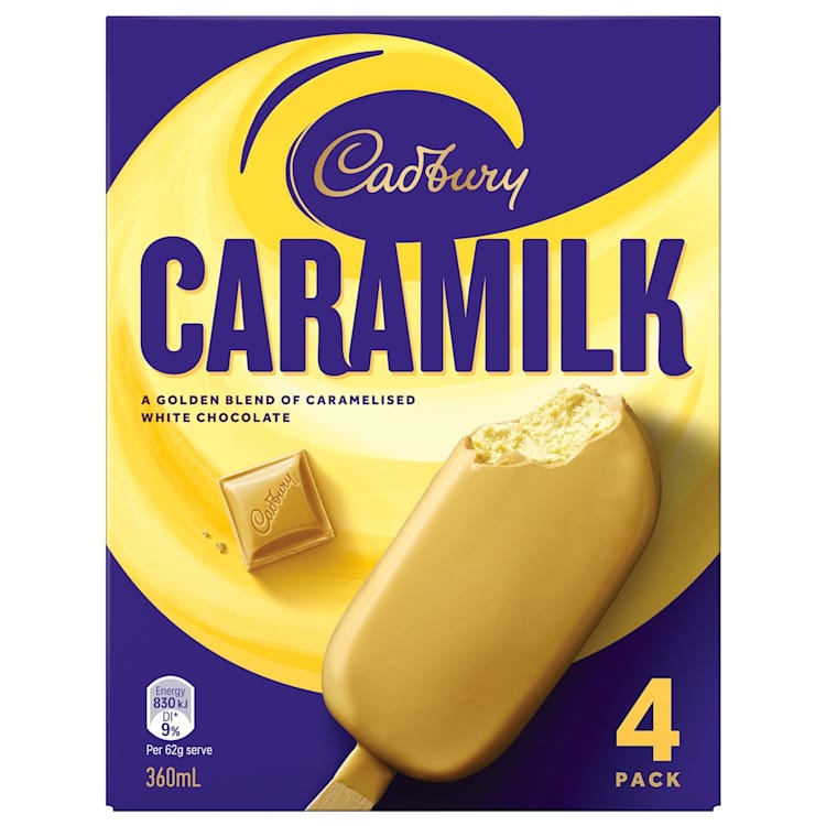 Cadbury Caramilk Ice Cream Sticks