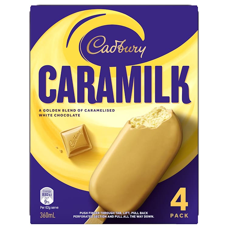 Cadbury Caramilk Ice Cream Sticks