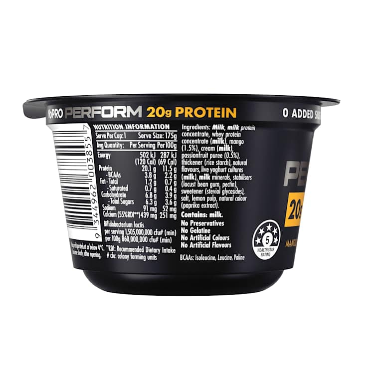 YoPRO Perform High Protein Mango Passionfruit Yoghurt
