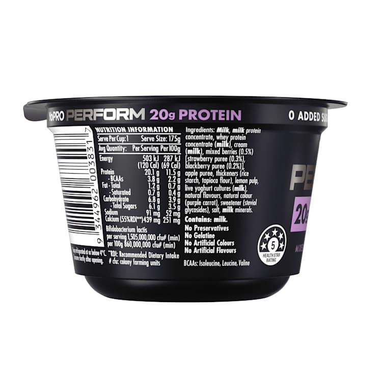 YoPRO Perform High Protein Mixed Berries Yoghurt