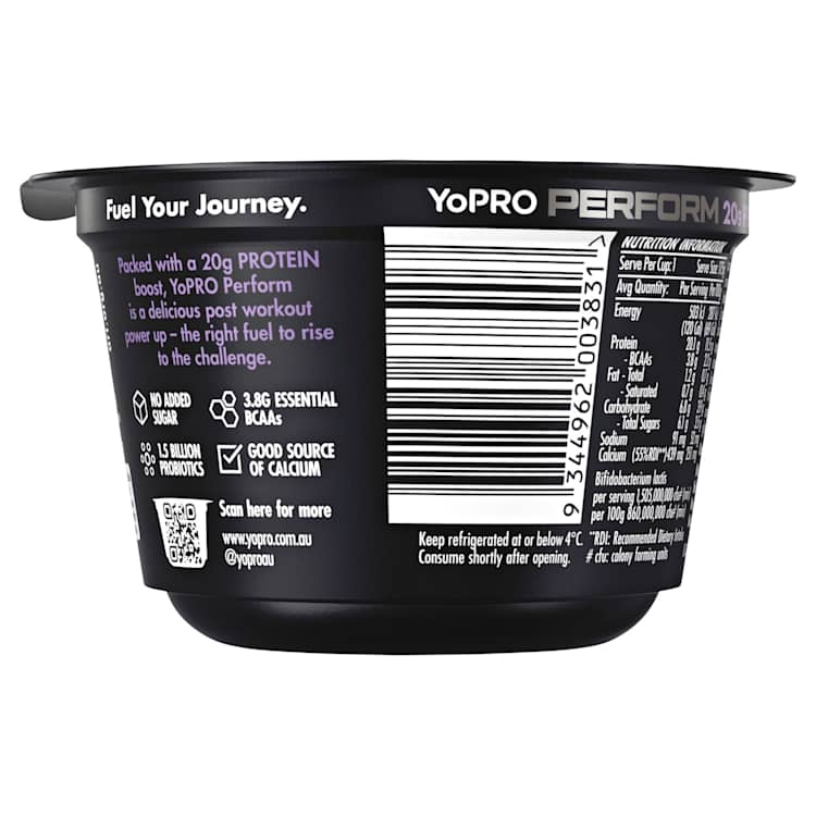 YoPRO Perform High Protein Mixed Berries Yoghurt