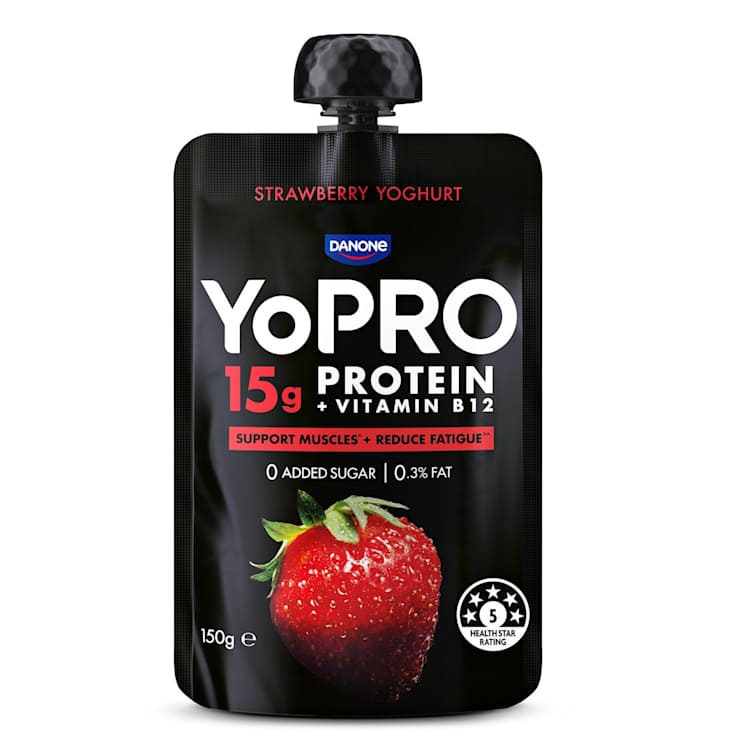 YoPRO High Protein Strawberry Pouch Yoghurt