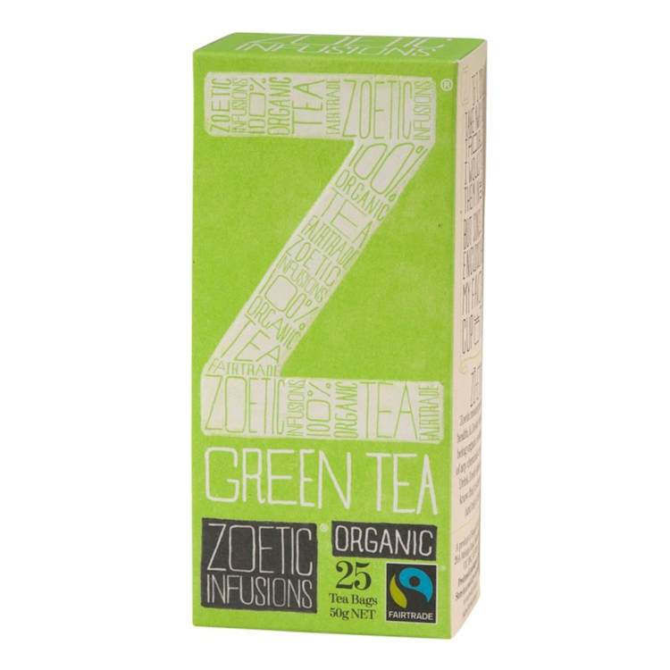 Zoetic Infusions Organic Green Tea Bags