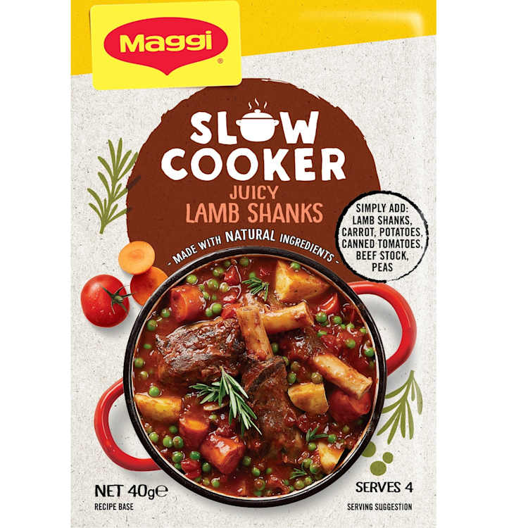Maggi Slow Cooker Juicy Lamb Shanks Recipe Base