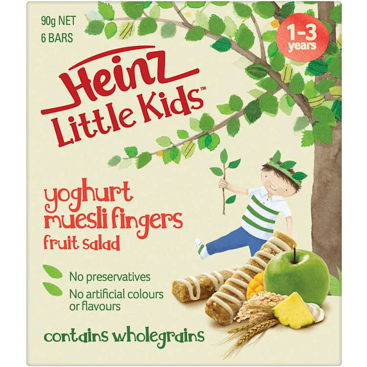 Heinz Yoghurt Muesli Fingers Fruit Salad Toddler Food 1-3 Years