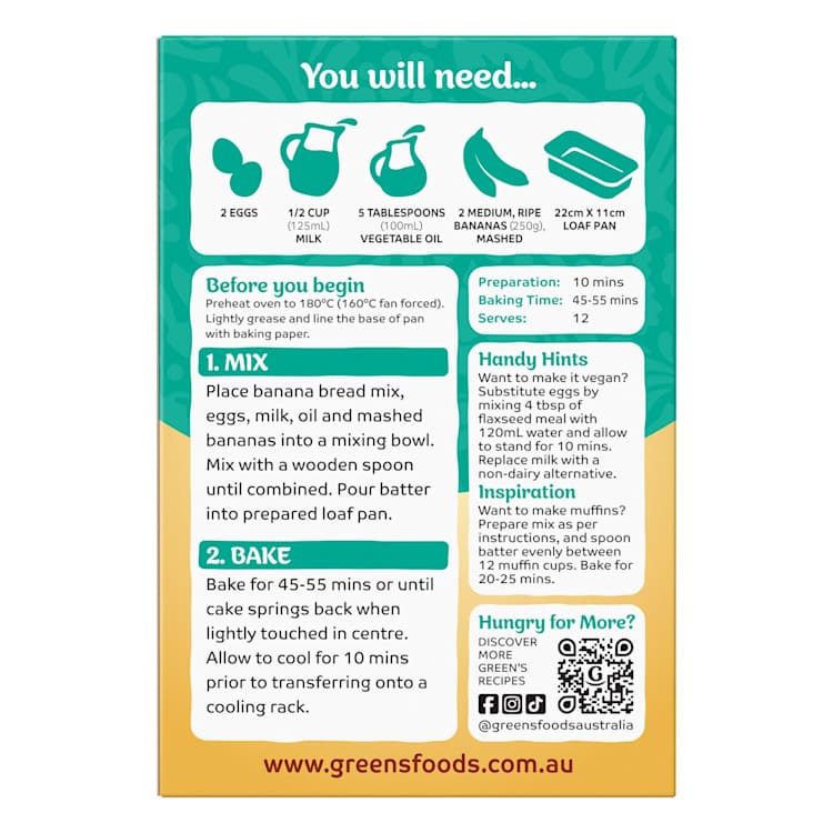 Green's Classic Banana Bread Mix