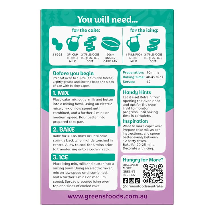 Green's Gluten Free Chocolate Cake Mix