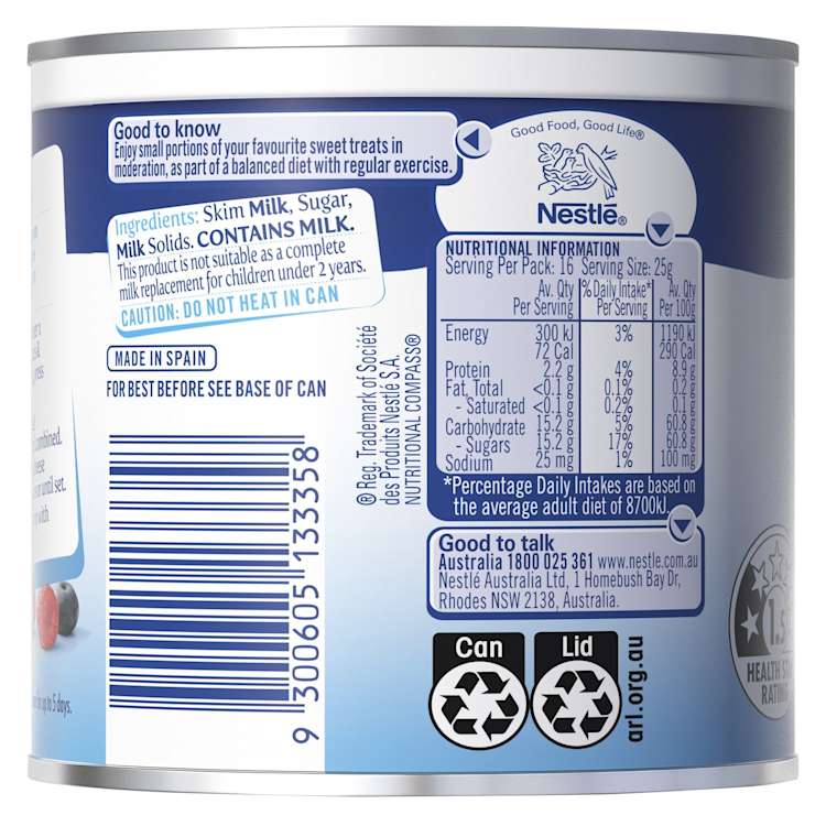 Nestlé Skim Sweetened Condensed Milk