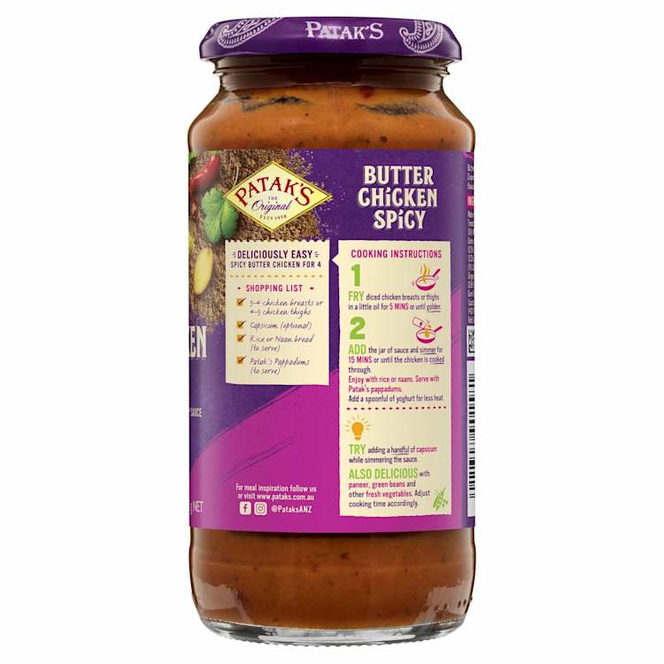 Patak's Spicy Butter Chicken Simmer Sauce
