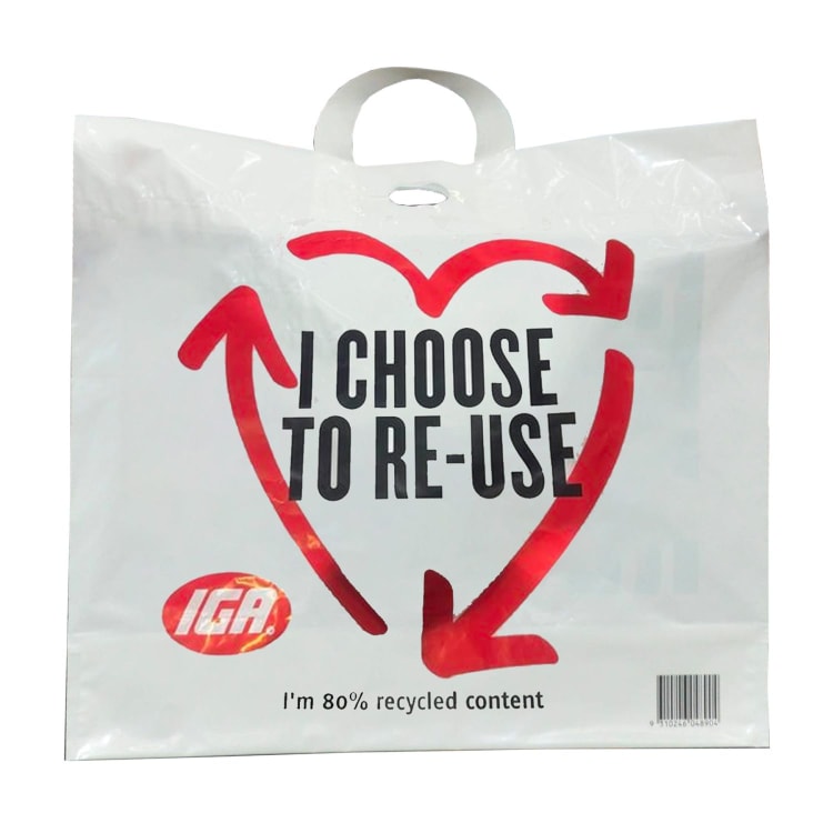 I Choose Re Use 80 Recycled Bag IGA Shop Online