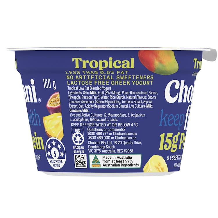 Chobani FiT High Protein Greek Yoghurt Tropical