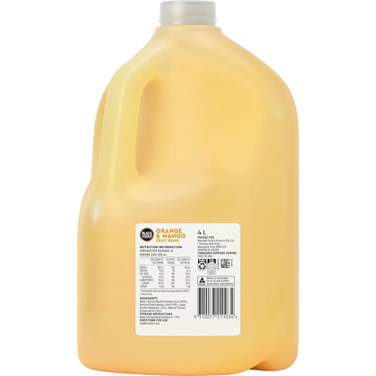 Black & Gold Concentrate Orange & Mango Drink