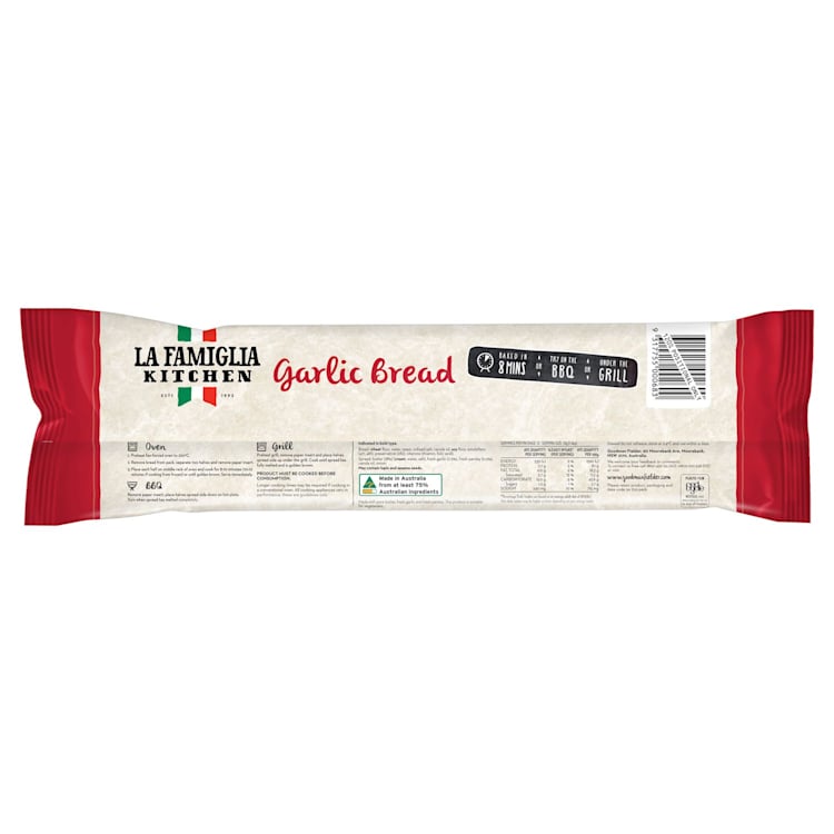 La Famiglia Bread Garlic Traditional