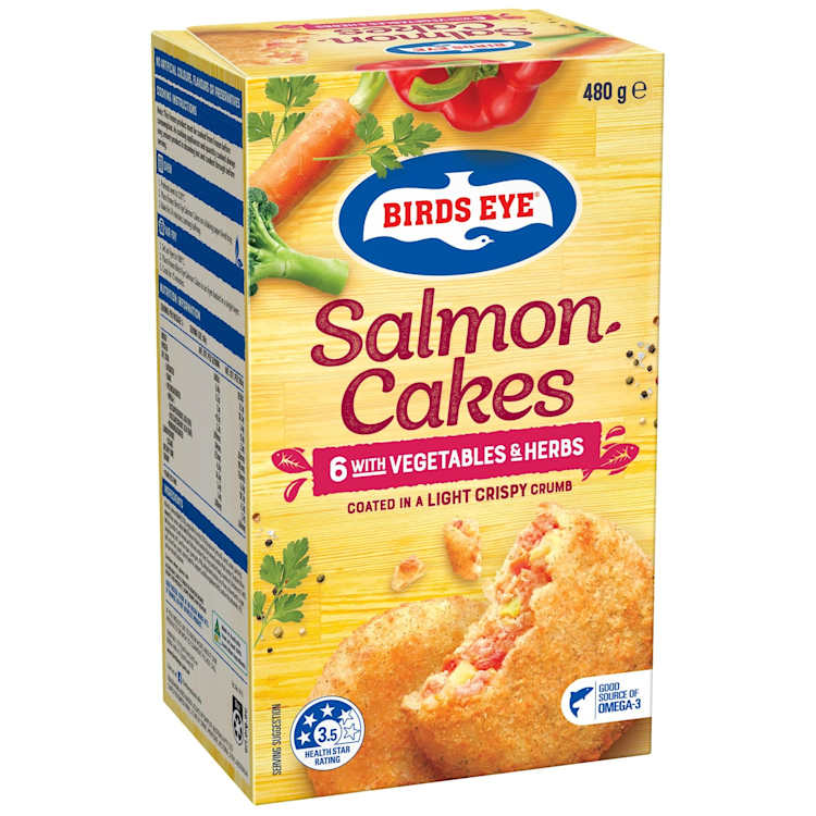 Birds Eye Fish Cakes Salmon With Vegetables & Herbs