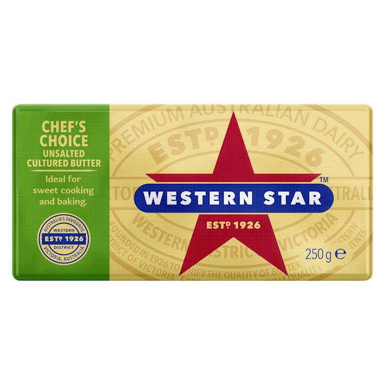 Western Star Chef's Choice Unsalted Cultured Butter
