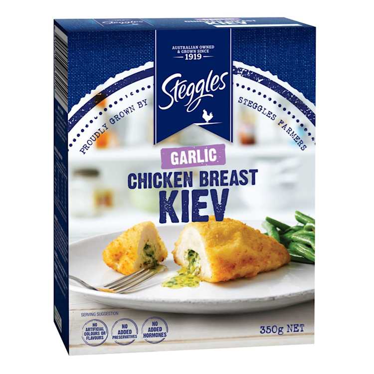 Steggles Frozen Chicken Garlic Kiev