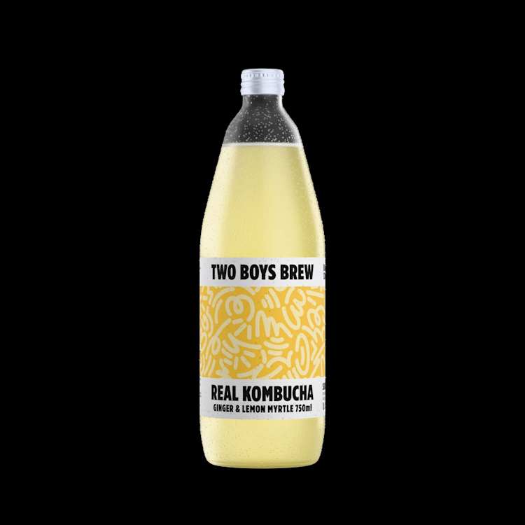 Two Boys Brew Silk Road Ginger & Lemon Myrtle Kombucha
