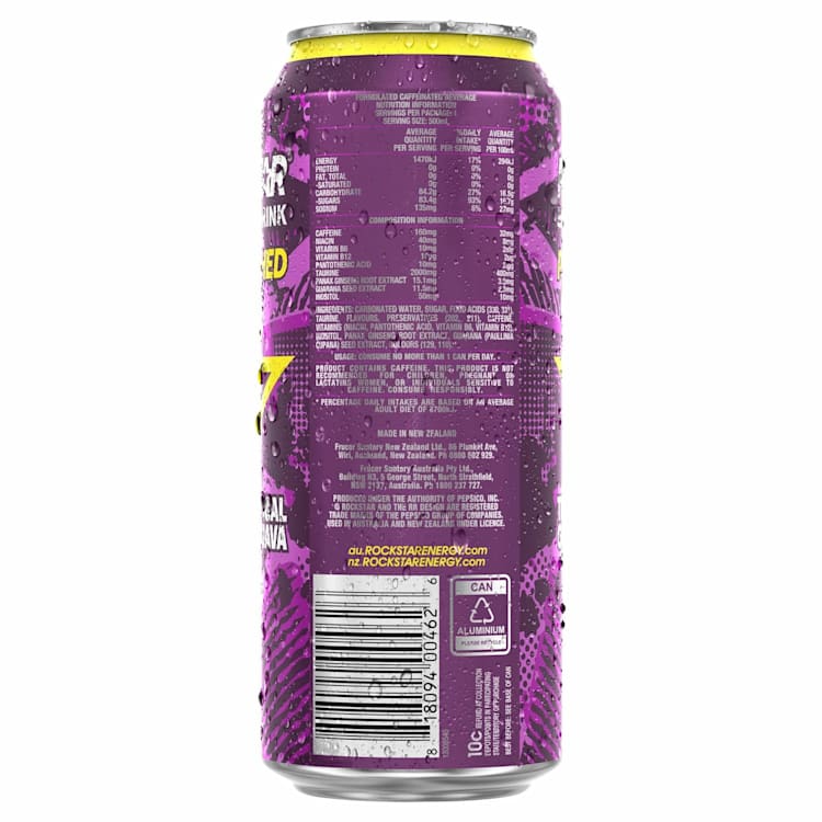 Rockstar Punched Energy & Guava Drink