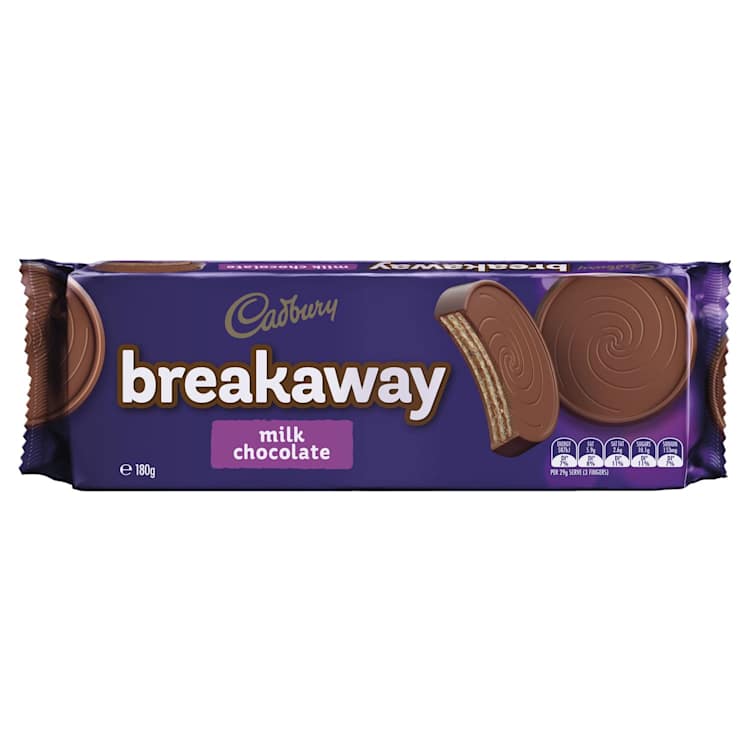 Cadbury Breakaway Milk Chocolate Biscuits