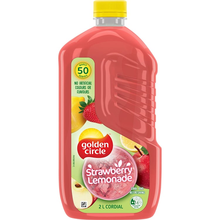 Golden Circle Strawberry Lemonade Cordial