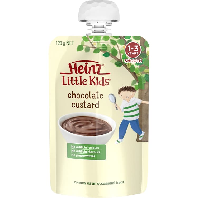 Heinz Little Kids Chocolate Custard Pouch 1-3 years