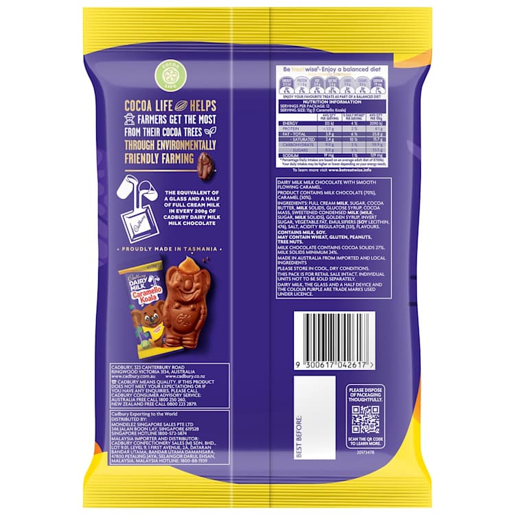 Cadbury Dairy Milk Caramello Koala Chocolate Sharepack