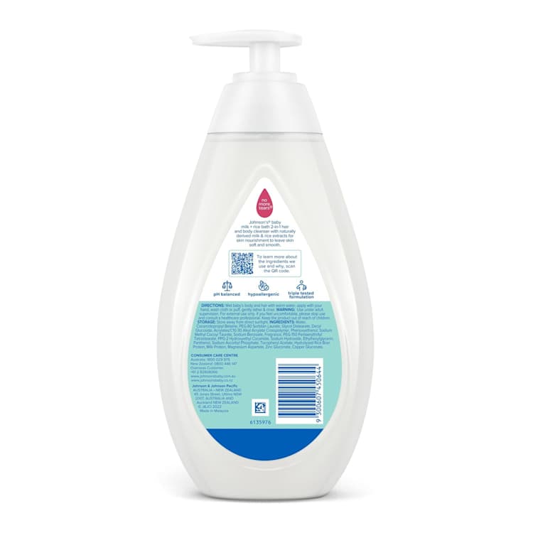 Johnson's Baby Bath Milk + Rice