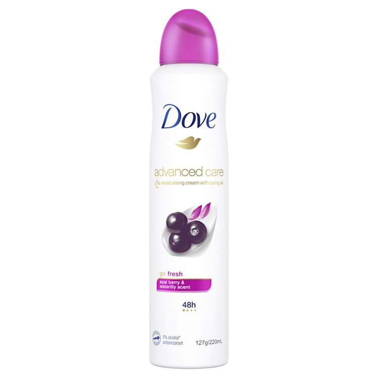 Dove Advanced Care Antiperspirant Aerosol Deodorant Go Fresh Acai Berry & Waterlily